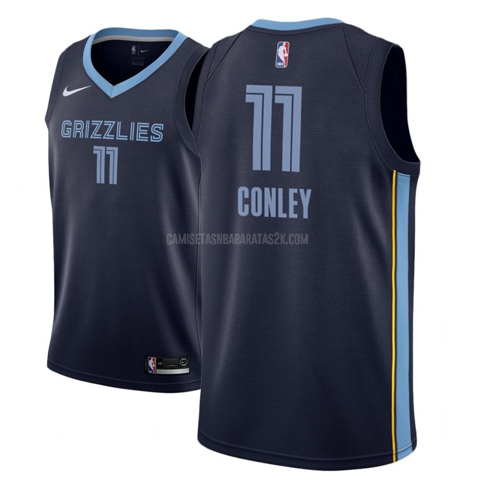 camiseta memphis grizzlies de la mike conley 11 hombres azul marino icon