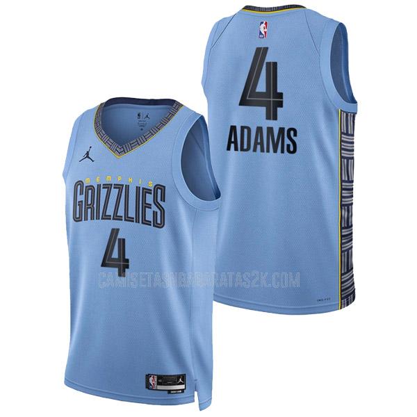 camiseta memphis grizzlies de la steven adams 4 hombres azul statement edition 2022-23