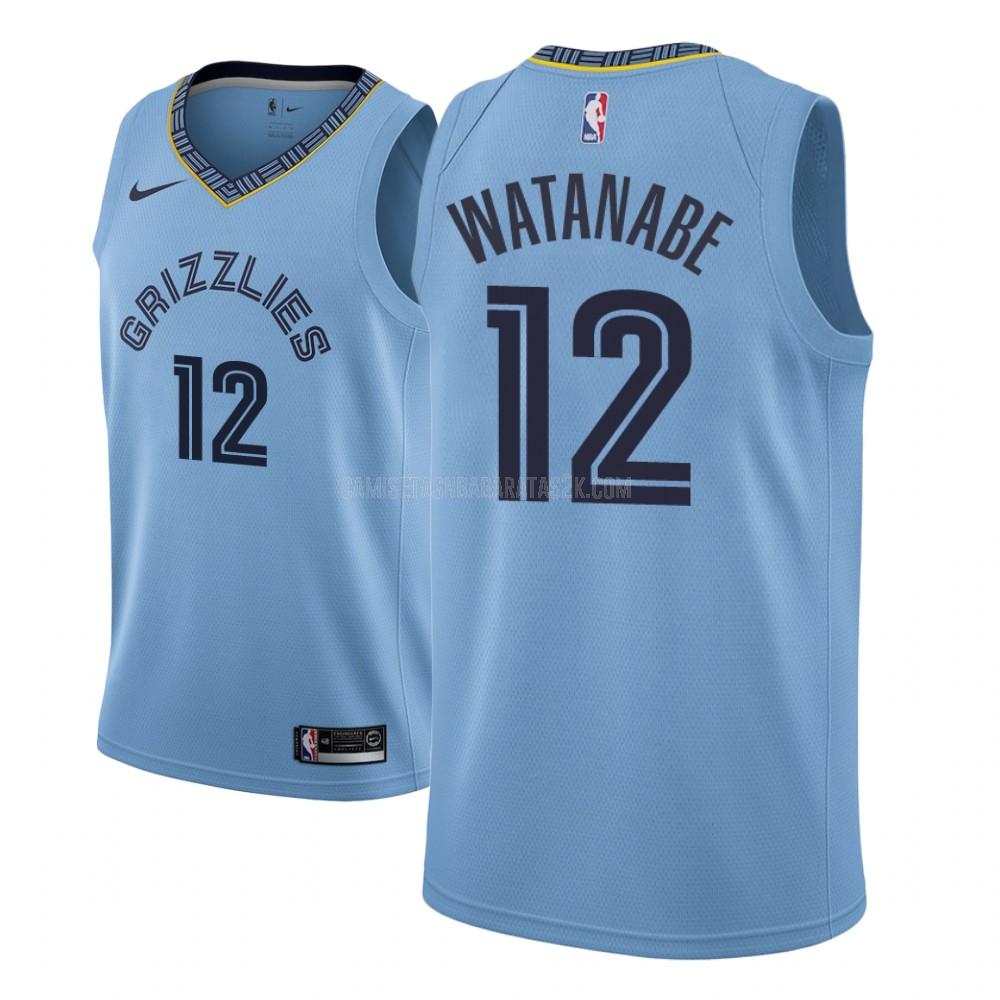 camiseta memphis grizzlies de la yuta watanabe 12 hombres azul statement