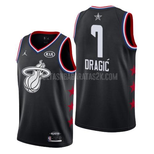 camiseta miami heat de la goran dragic 7 hombres negro nba all-star 2019