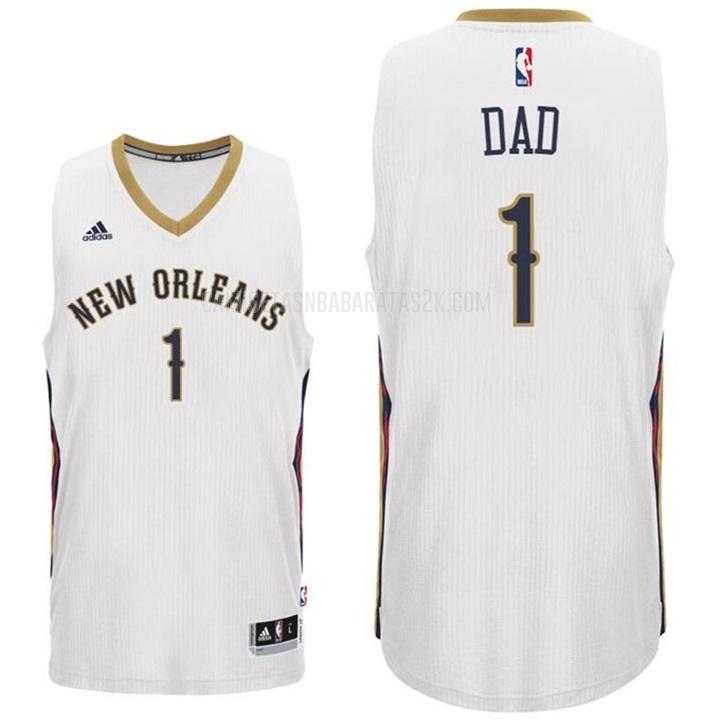 camiseta new orleans pelicans de la dad 1 hombres blanco dia del padre