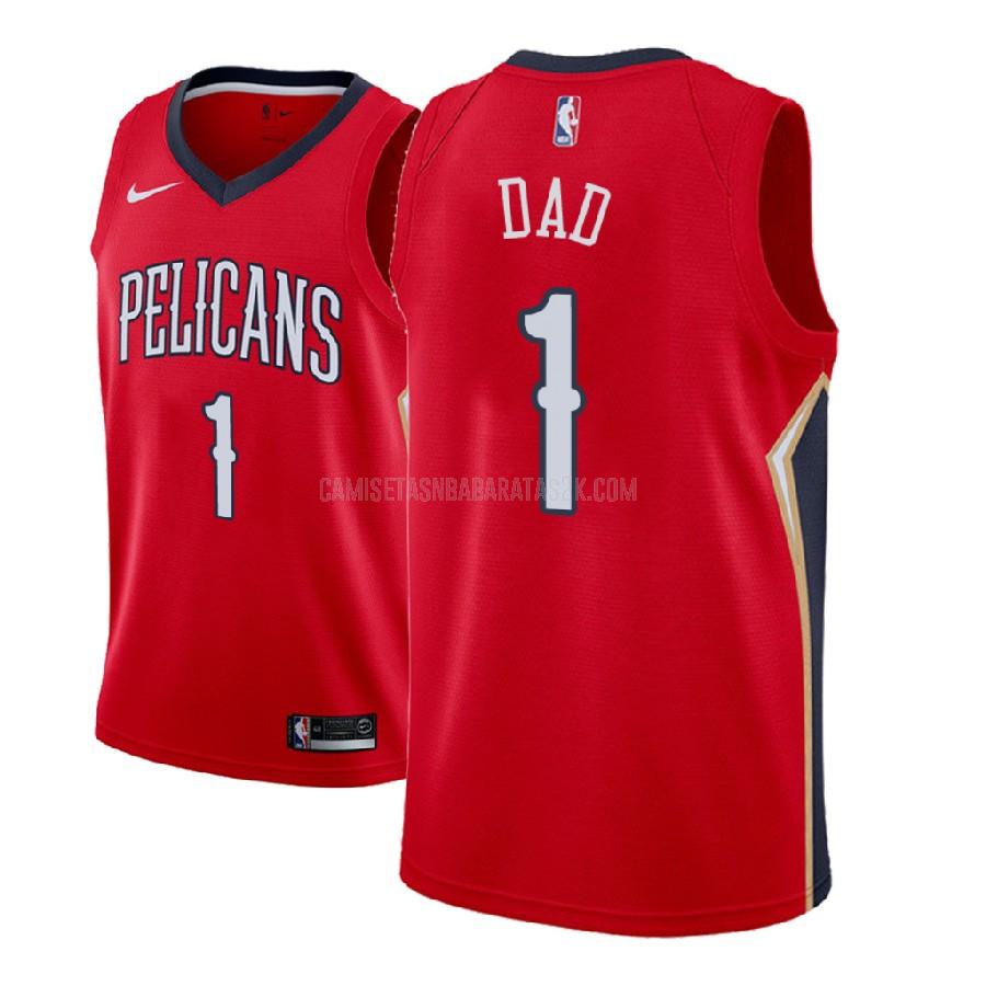 camiseta new orleans pelicans de la dad 1 hombres rojo dia del padre