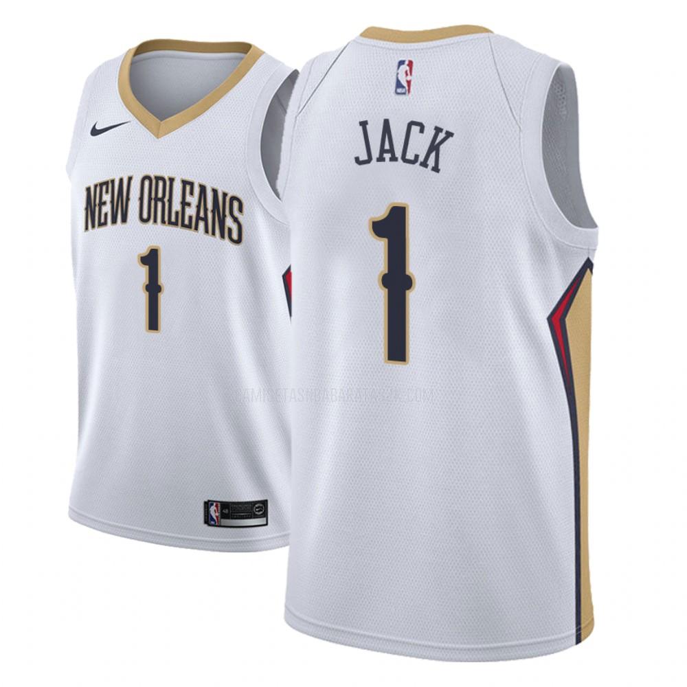 camiseta new orleans pelicans de la jarrett jack 1 hombres blanco association