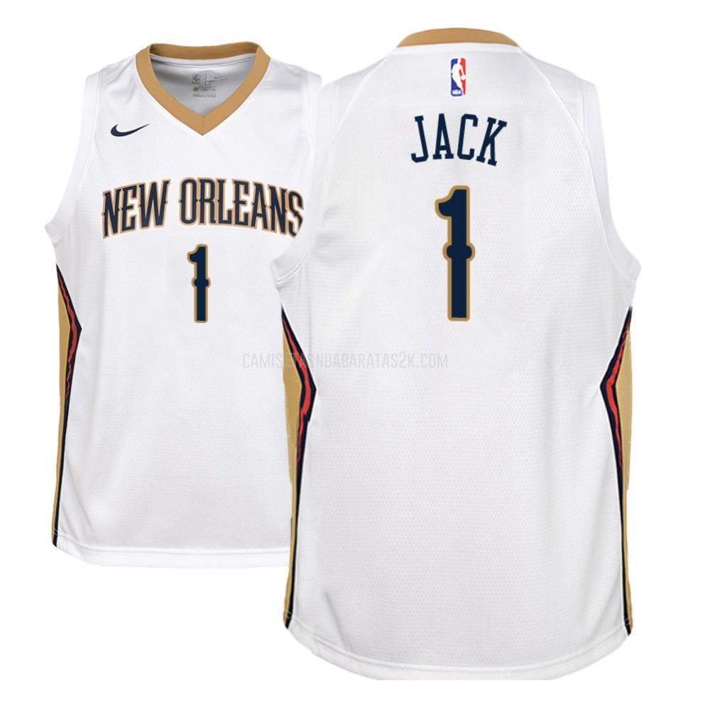camiseta new orleans pelicans de la jarrett jack 1 niños blanco association