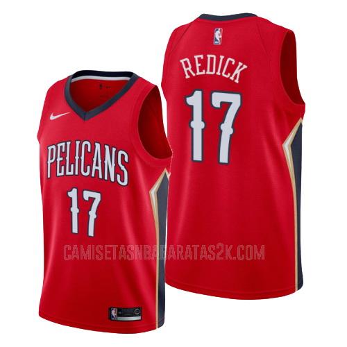 camiseta new orleans pelicans de la jj redick 17 hombres rojo statement