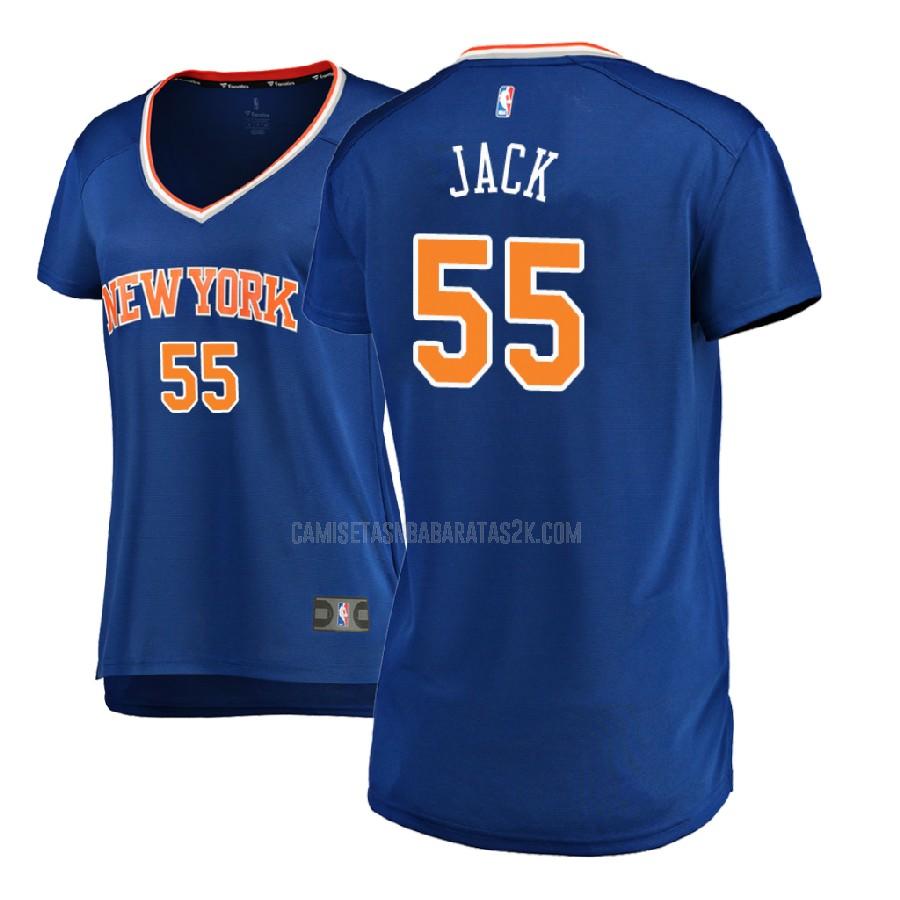 camiseta new york knicks de la jarrett jack 55 mujer azul icon 2017-18