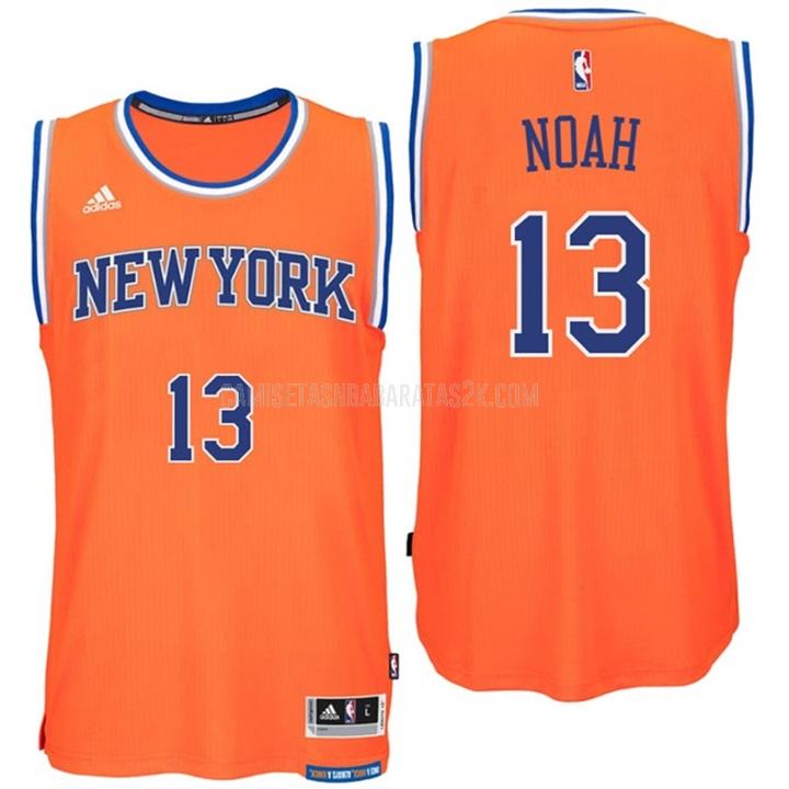 camiseta new york knicks de la joakim noah 13 hombres naranja alterno swingman