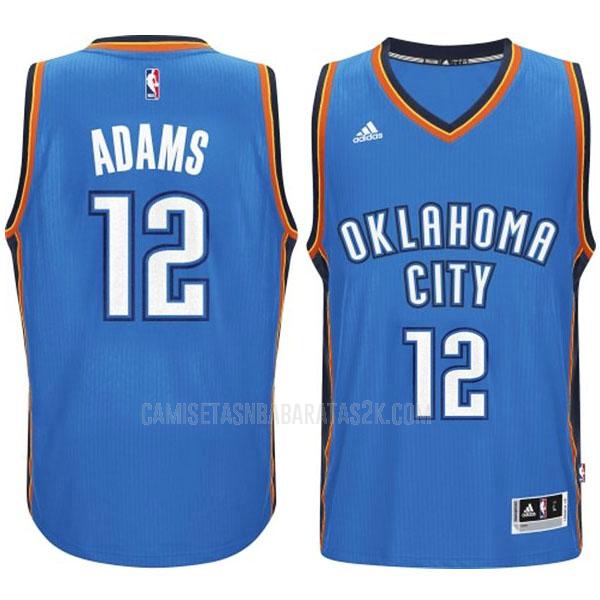 camiseta oklahoma city thunder de la steven adams 12 hombres azul road swingman 2014-15