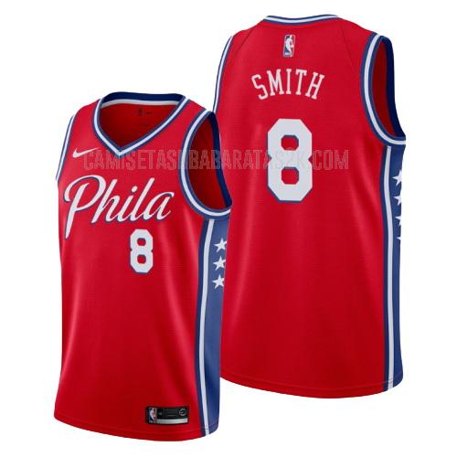 camiseta philadelphia 76ers de la zhaire smith 8 hombres rojo statement 2019-20