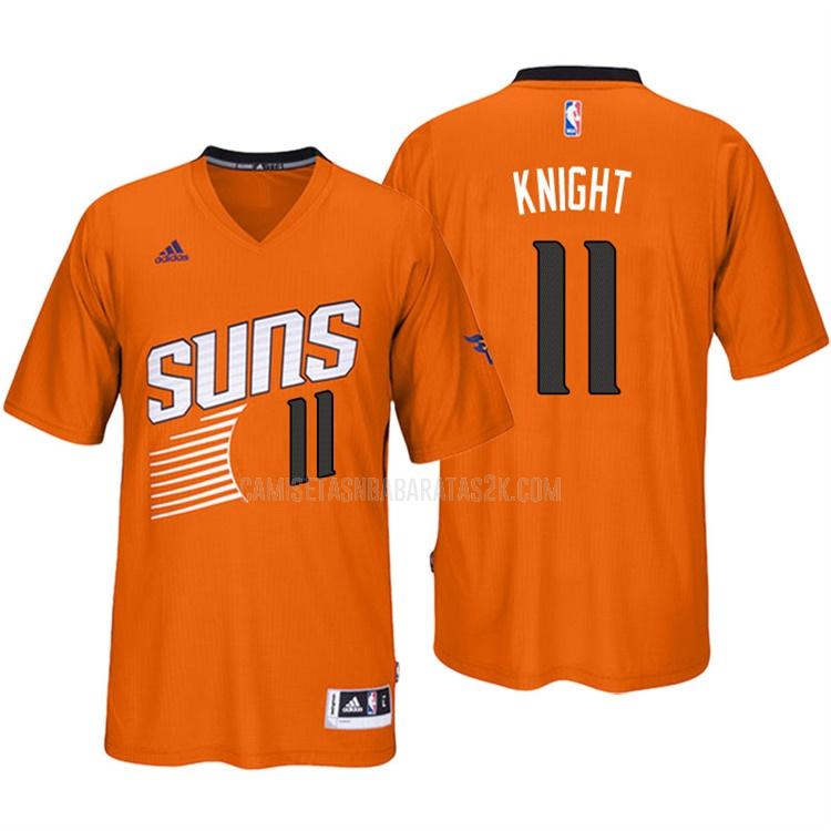 camiseta phoenix suns de la brandon knight 11 hombres naranja manga corta 2016-17