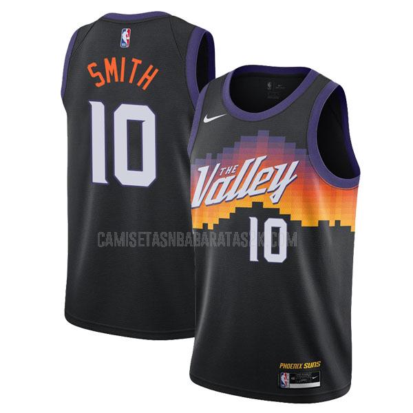 camiseta phoenix suns de la jalen smith 10 hombres negro city edition 2020-21