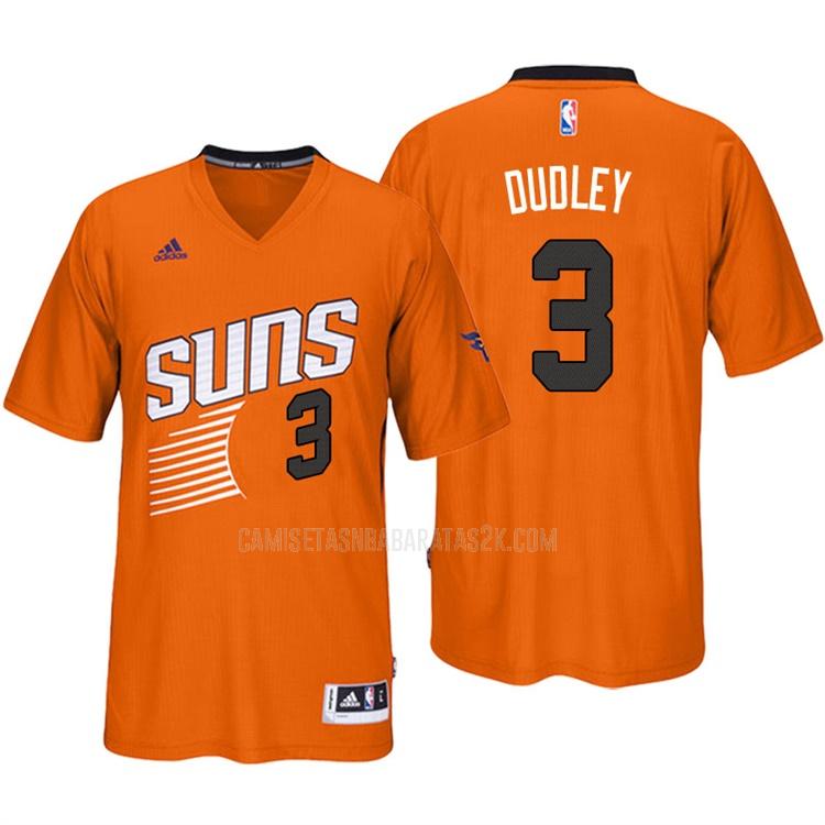 camiseta phoenix suns de la jared dudley 3 hombres naranja manga corta 2016-17
