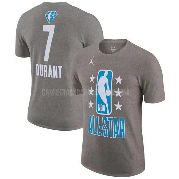 camisetas all-star de la kevin durant 7 hombres gris 2022
