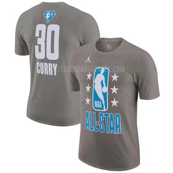 camisetas all-star de la stephen curry 30 hombres gris 2022
