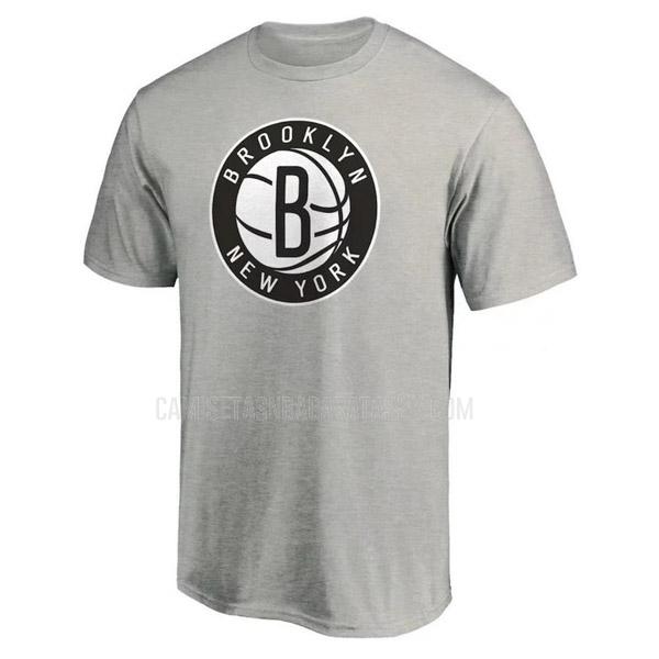 camisetas brooklyn nets de la hombres gris 417a23