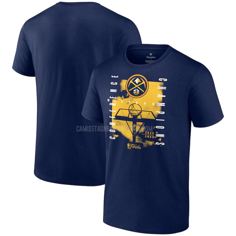 camisetas denver nuggets de la 23621a18 hombre azul western champions 2022-23