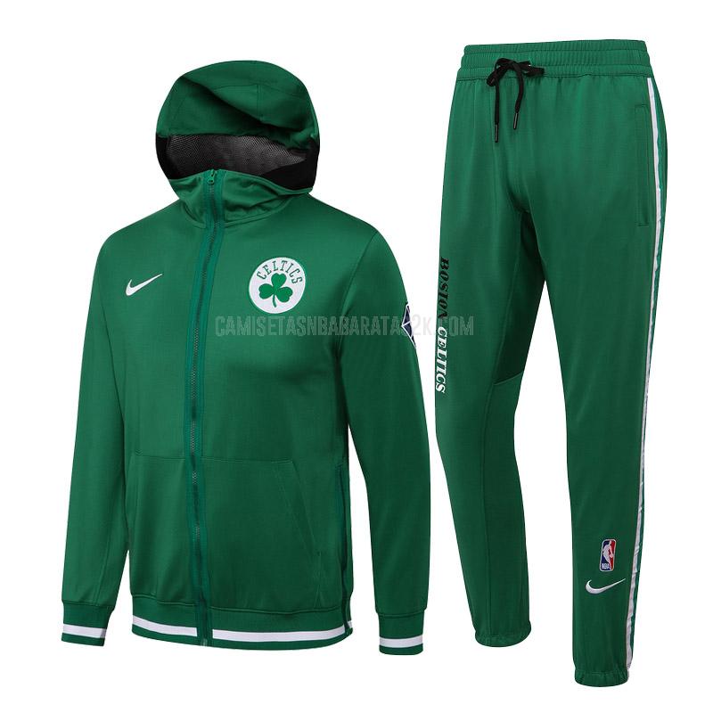 chaqueta con capucha boston celtics de la hombre verde cc025 2022