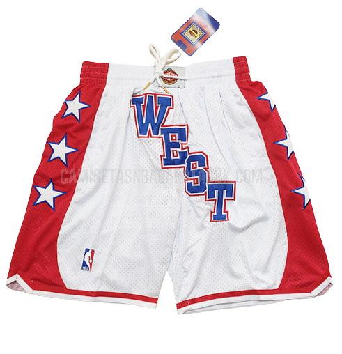 pantalones cortos all-star de la hombres blanco west 2004