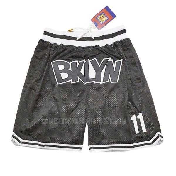 pantalones cortos brooklyn nets de la kyrie irving hombres negro lw1