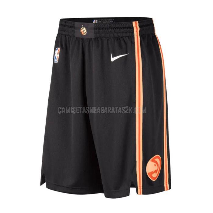pantalones cortos de baloncesto atlanta hawks de la negro city edition 2023