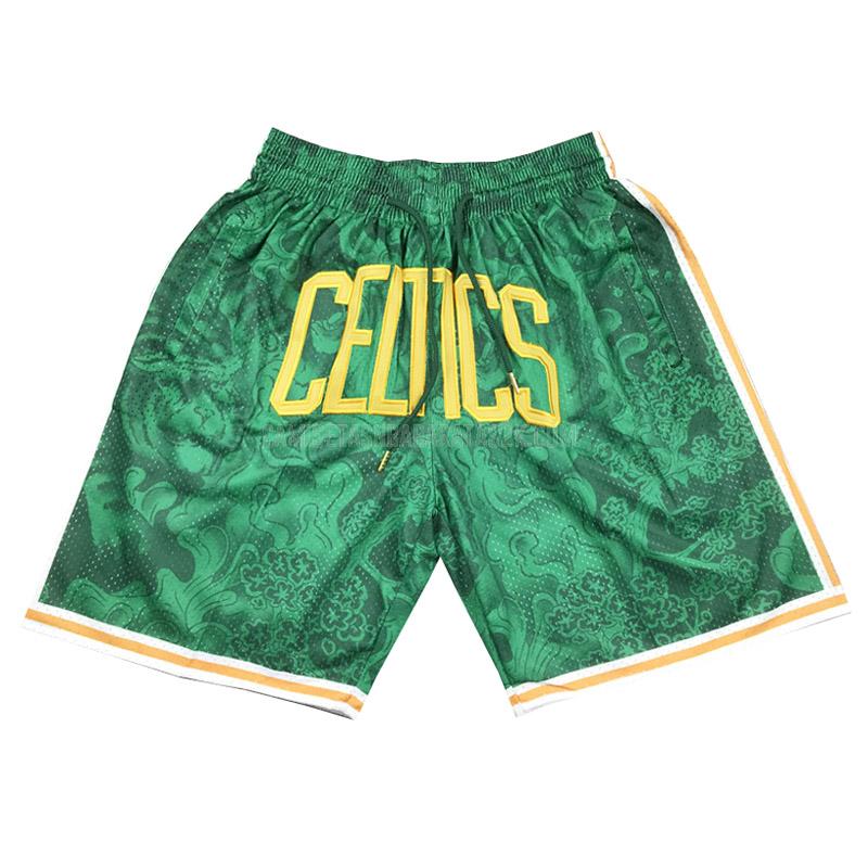 pantalones cortos de baloncesto boston celtics de la verde tiger year edition 2023
