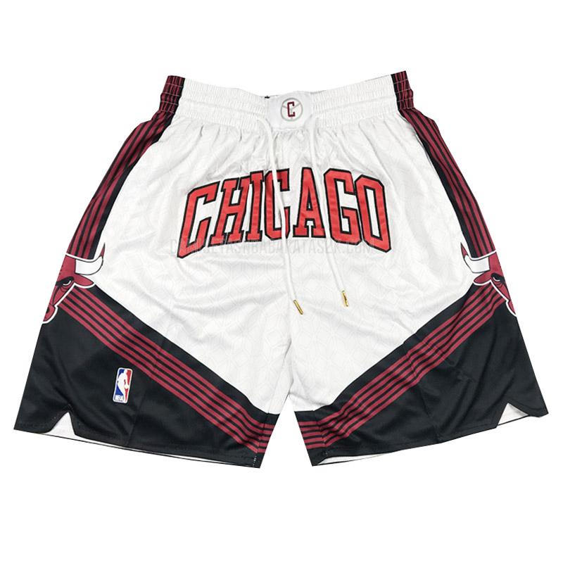 pantalones cortos de baloncesto chicago bulls de la blanco city edition 2023