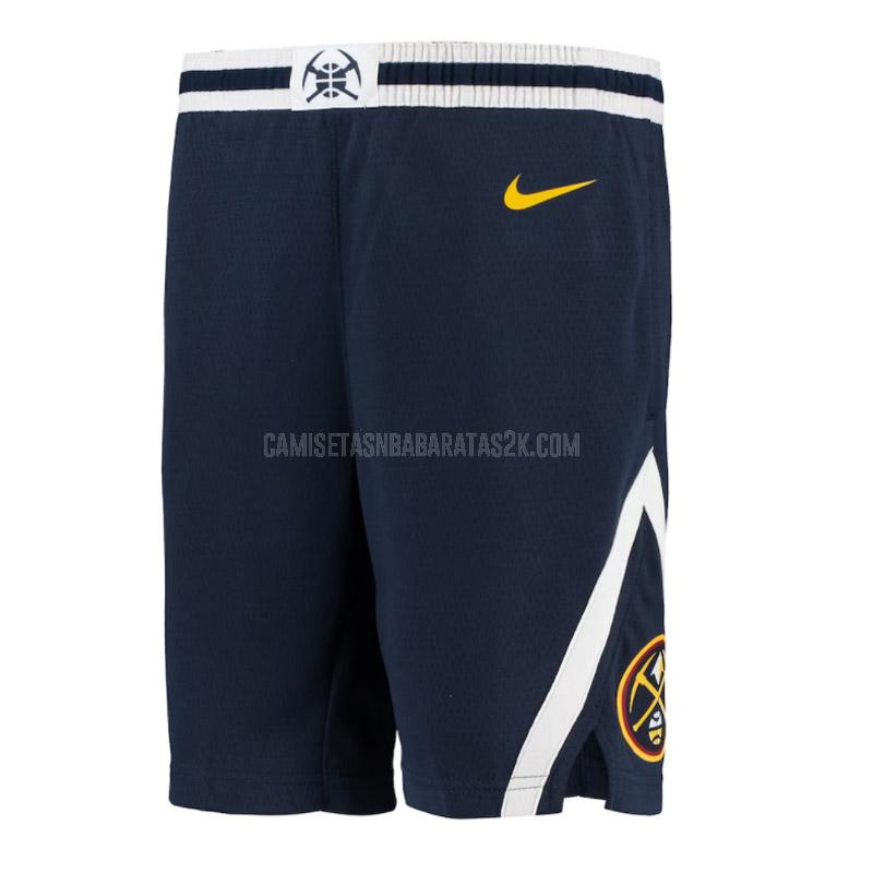 pantalones cortos de baloncesto denver nuggets de la azul marino icon edition 2022-23