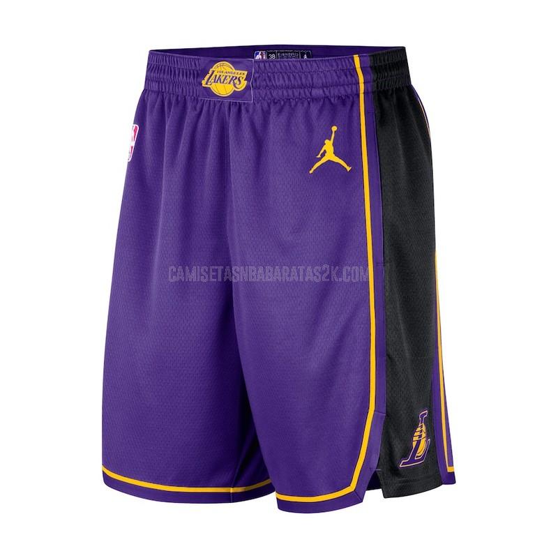 pantalones cortos de baloncesto los angeles lakers de la púrpura statement edition 2023