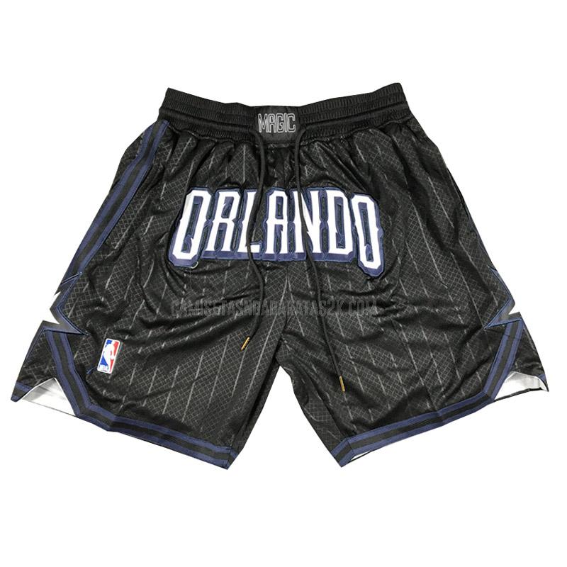pantalones cortos de baloncesto orlando magic de la negro city edition 2023