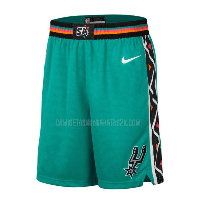 pantalones cortos de baloncesto san antonio spurs de la verde azulado city edition 2023