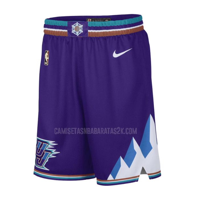 pantalones cortos de baloncesto utah jazz de la púrpura classic edition 2023