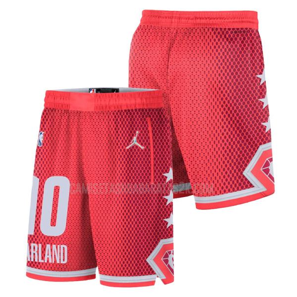 pantalones cortos de la darius garland 10 hombres rojo nba all-star 2022