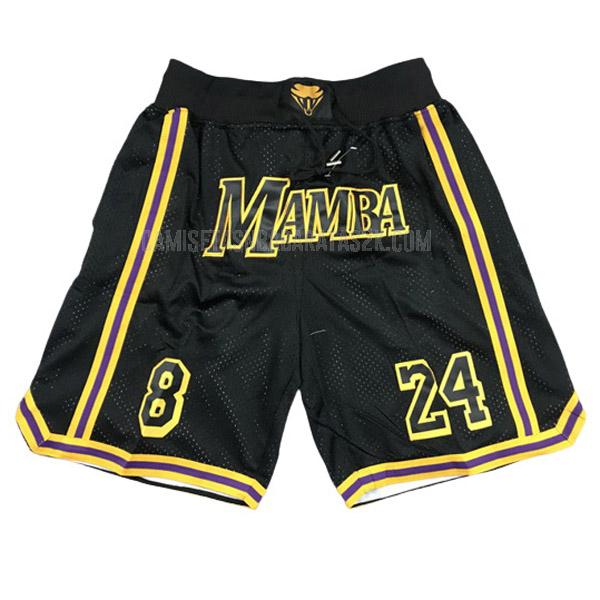 pantalones cortos de la kobe bryant 8&24 hombres negro mamba