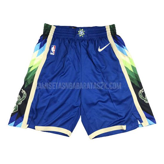 pantalones cortos milwaukee bucks de la azul city edition 2022-23