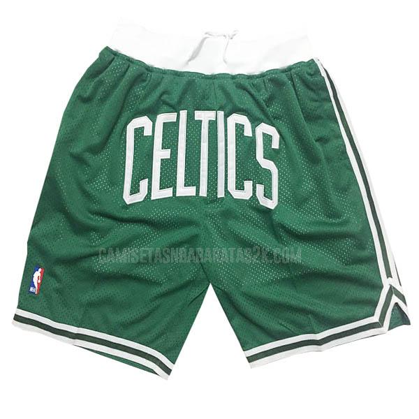 pantalones cortos nba boston celtics de la morado just don bolsillo