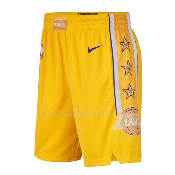 pantalones cortos nba los angeles lakers de la amarillo edición city