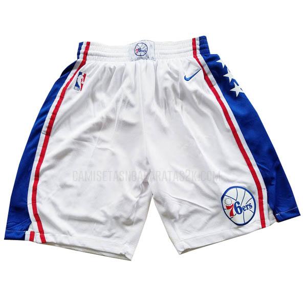 pantalones cortos nba philadelphia 76ers de la blanco
