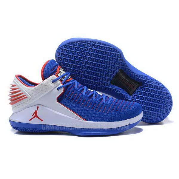 zapatos air jordan de la hombres azul xxxii 32 low zb149